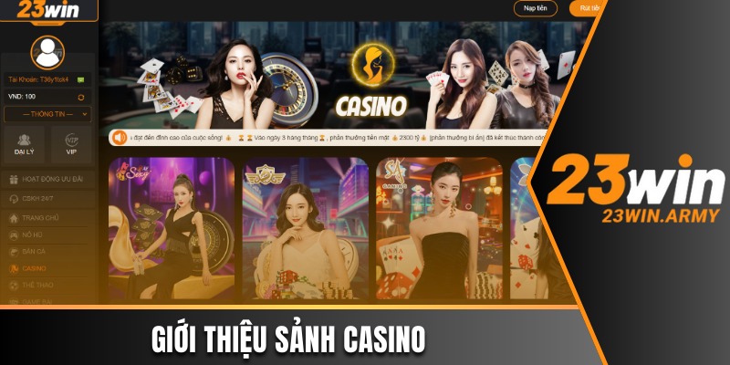 Giới thiệu sảnh Casino