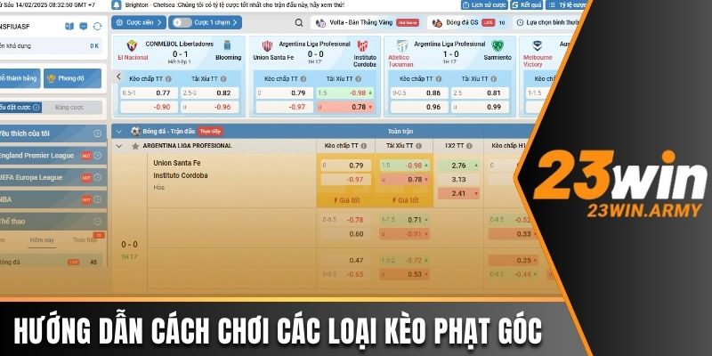 Hướng dẫn cách chơi các loại kèo phạt góc từ A - Z