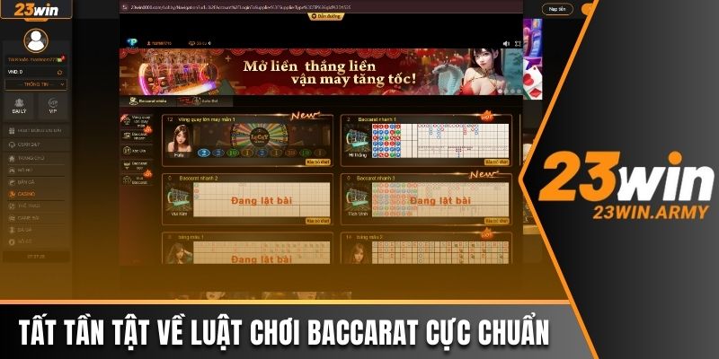 Tất tần tật về luật chơi Baccarat cực chuẩn