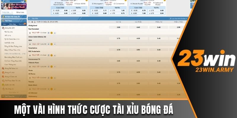 Tổng hợp một số loại hình cược tài xỉu hiện nay